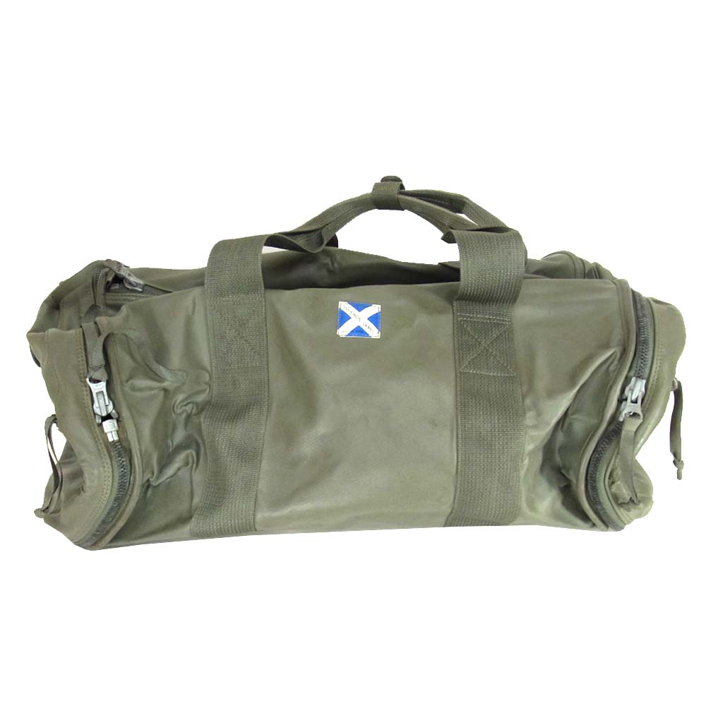 LUGGAGE LABEL ラゲッジレーベル ボストンバッグ カーキ系【中古】