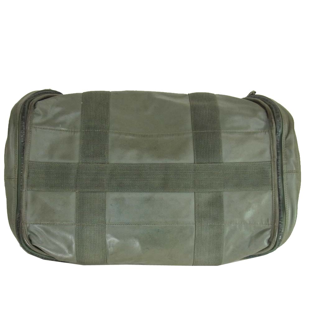 LUGGAGE LABEL ラゲッジレーベル ボストンバッグ カーキ系【中古】