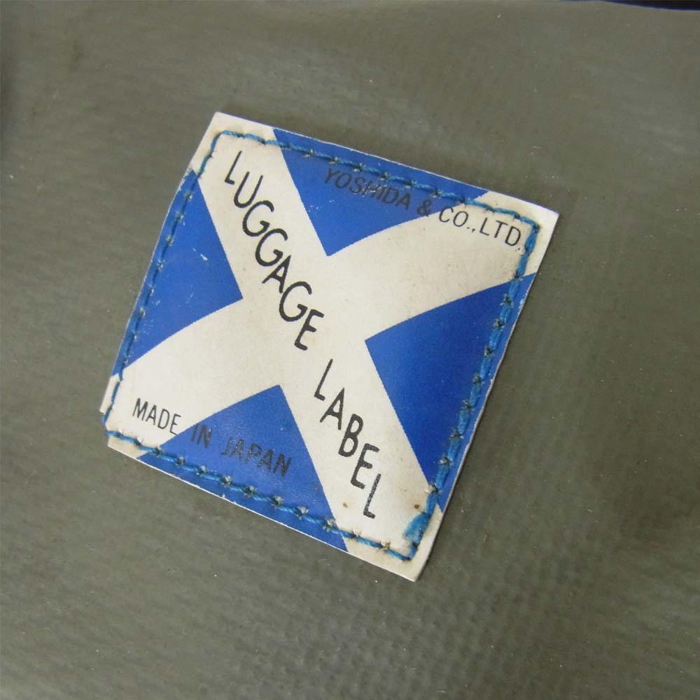 LUGGAGE LABEL ラゲッジレーベル ボストンバッグ カーキ系【中古】