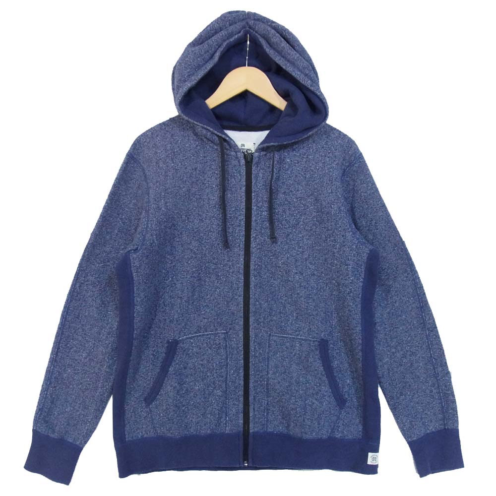 REIGNING CHAMP レイニングチャンプ RC-3205-14 裏起毛 ジップパーカー ブルー ネイビー系 L【中古】