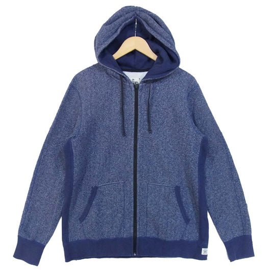 REIGNING CHAMP レイニングチャンプ RC-3205-14 裏起毛 ジップパーカー ブルー ネイビー系 L【中古】