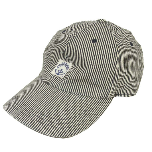 CORONA コロナ ストライプ ロゴ キャップ ブラック系 ホワイト系【中古】
