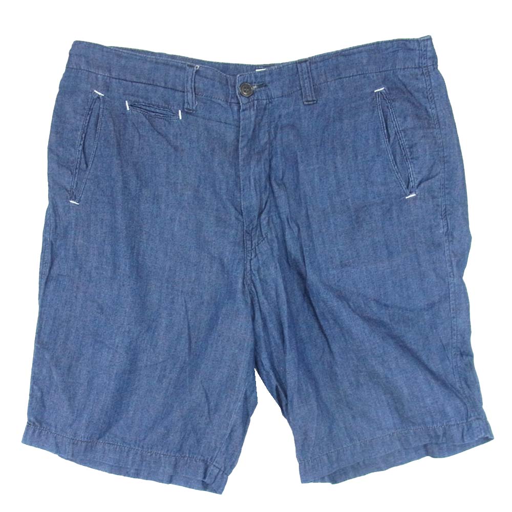 POST OVERALLS ポストオーバーオールズ ショーツ ショートパンツ インディゴブルー系 サイズ表記無【中古】