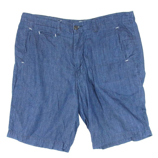 POST OVERALLS ポストオーバーオールズ ショーツ ショートパンツ インディゴブルー系 サイズ表記無【中古】