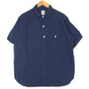 POST OVERALLS ポストオーバーオールズ C-POST4 S/S プルオーバー 半袖シャツ ネイビー系 L【中古】