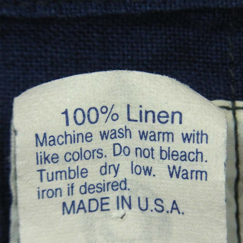 POST OVERALLS ポストオーバーオールズ C-POST4 S/S プルオーバー 半袖シャツ ネイビー系 L【中古】