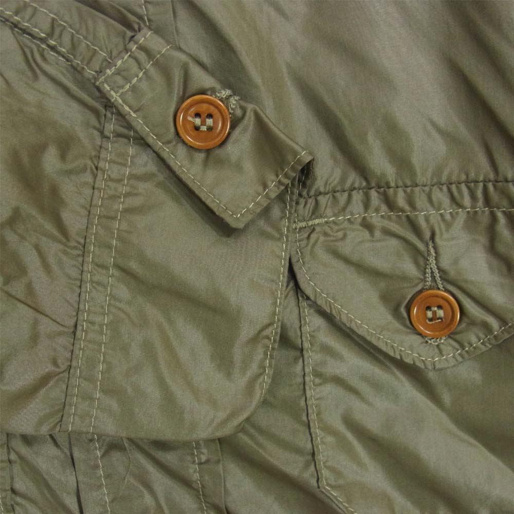 POST OVERALLS ポストオーバーオールズ C-POST-R ナイロン 長袖シャツ カーキ系 L【中古】