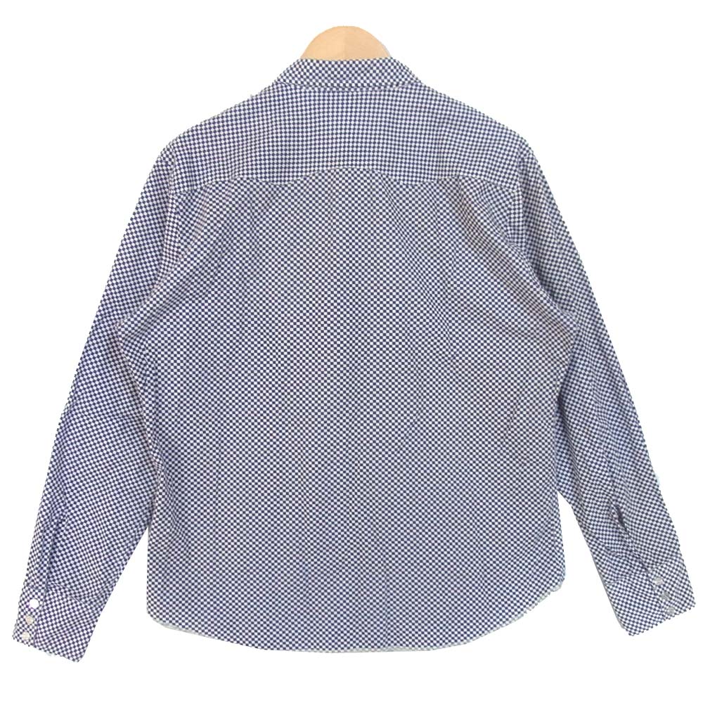 TENDERLOIN テンダーロイン T-SADDLE MAN SHT B チェッカー サドルマン ウエスタン 白×ネイビー系 S【中古】