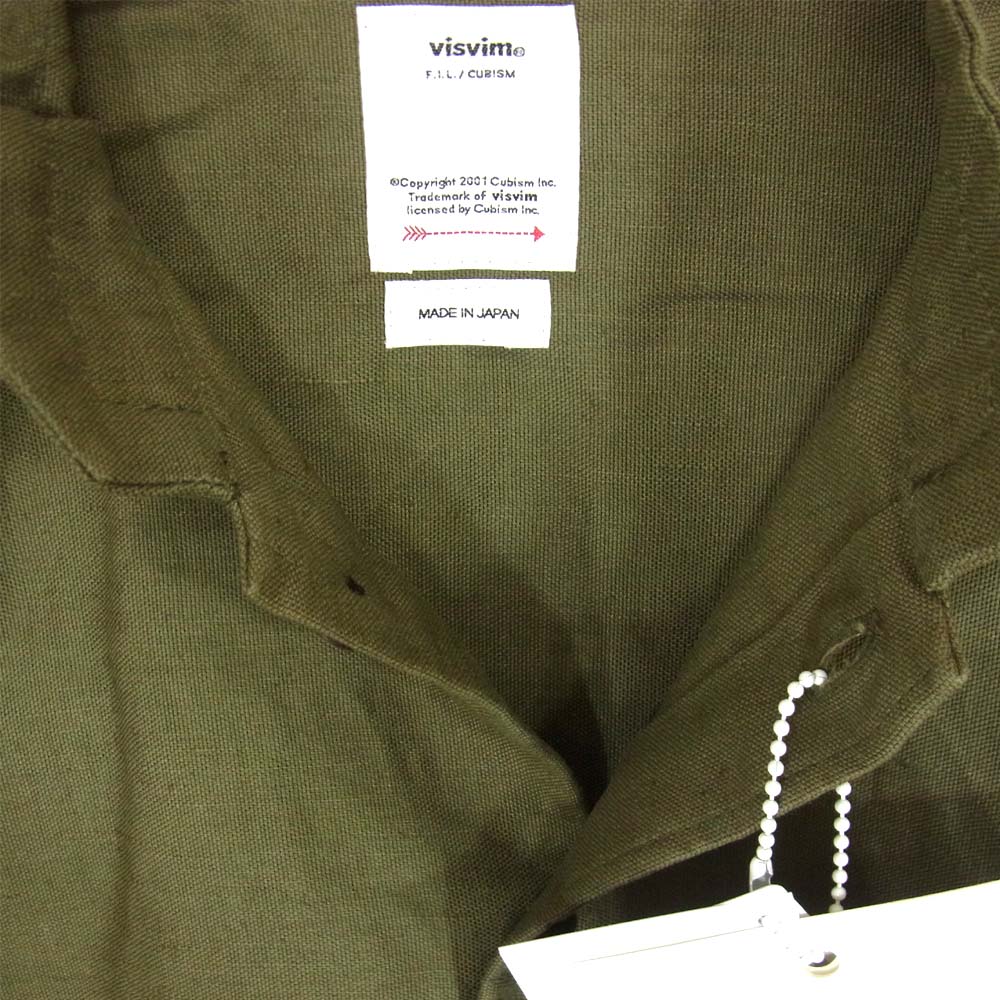 VISVIM ビズビム 0120105011011 TRIPLE CROWN SHIRT L/S カーキ系 2【美品】【中古】