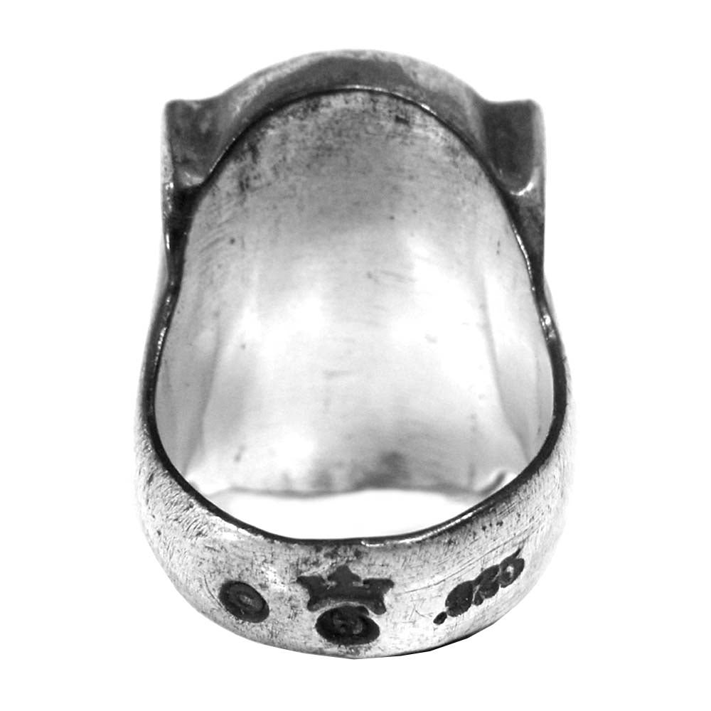 GABOR ガボール 国内正規店ギャランティ付属 SHIELD G E CROWN RING シールド クラウン リング シルバー系 15～16号程度【中古】
