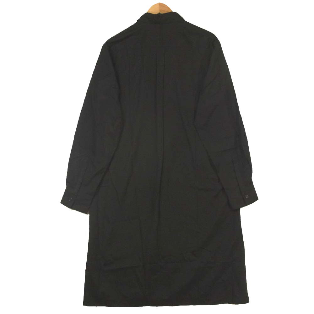 Yohji Yamamoto ヨウジヤマモト UV-B59-080 SYTE サイト ブロード レギュラー カラー ロング 長袖シャツ ブラック系 3【新古品】【未使用】【中古】