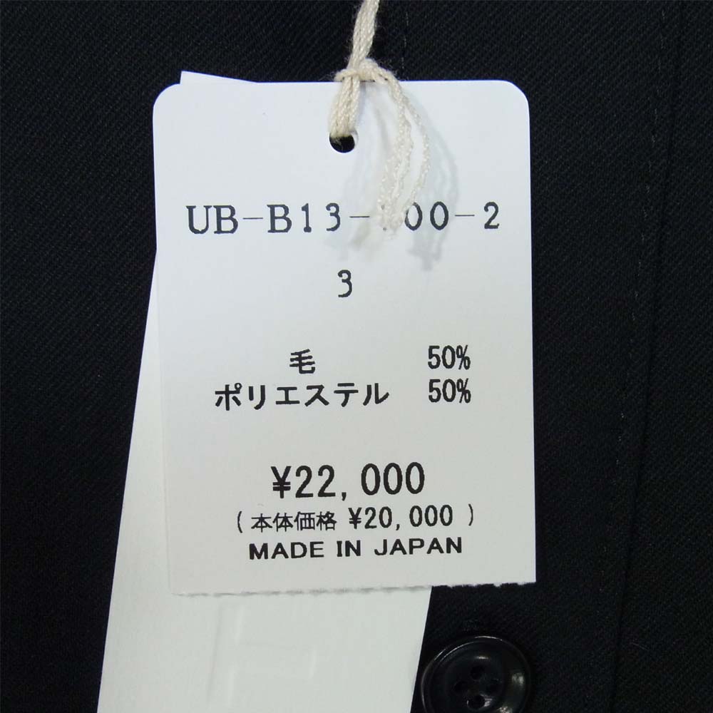 Yohji Yamamoto ヨウジヤマモト UB-B13-100 SYTE サイト T/W Gabardine Storm Shield Double Pocket Shirt ギャバジン ダブルポケット シャツ ブラック系 3【新古品】【未使用】【中古】