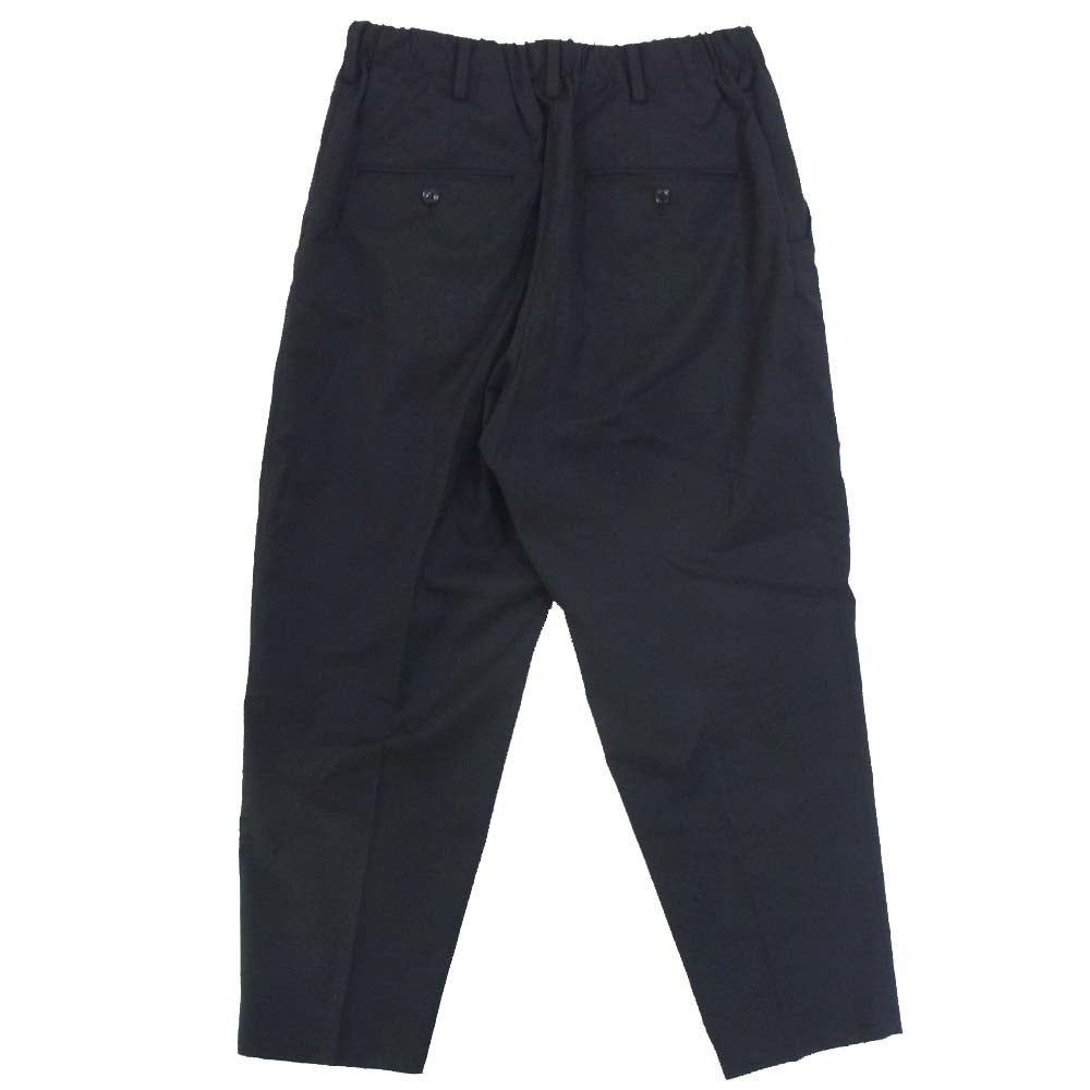 Yohji Yamamoto ヨウジヤマモト UB-P24-100 SYTE サイト T/W Gabardine In Tuck Medium Tapered Pants ギャバジン タック テーパード パンツ 3【新古品】【未使用】【中古】