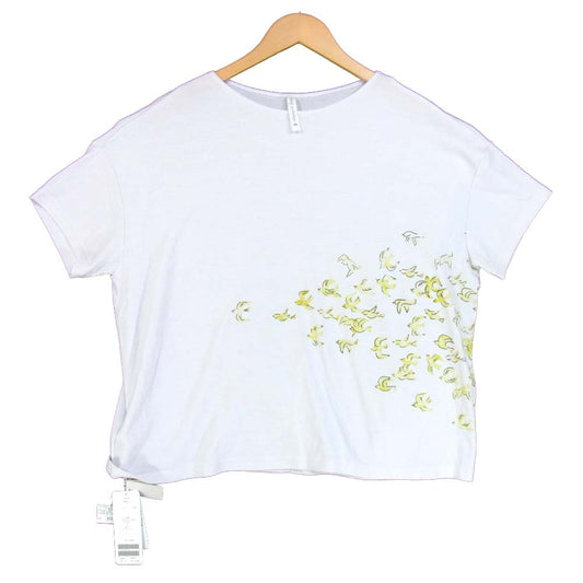 mina perhonen ミナペルホネン ys8445 kanata カナタ Tシャツ イエロー系 F【新古品】【未使用】【中古】