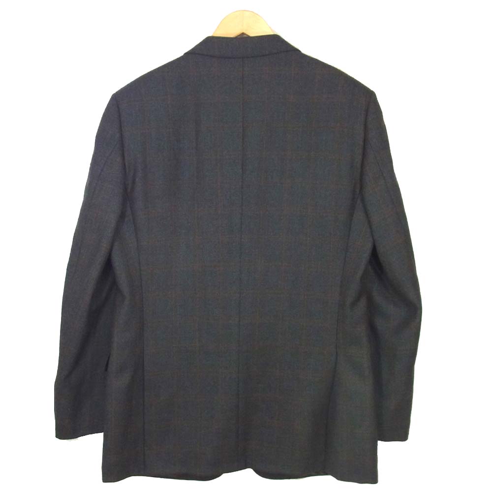 Ermenegildo Zegna エルメネジルドゼニア チェック ジャケット グレー系 L【美品】【中古】