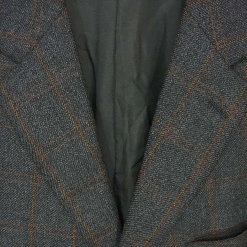 Ermenegildo Zegna エルメネジルドゼニア チェック ジャケット グレー系 L【美品】【中古】