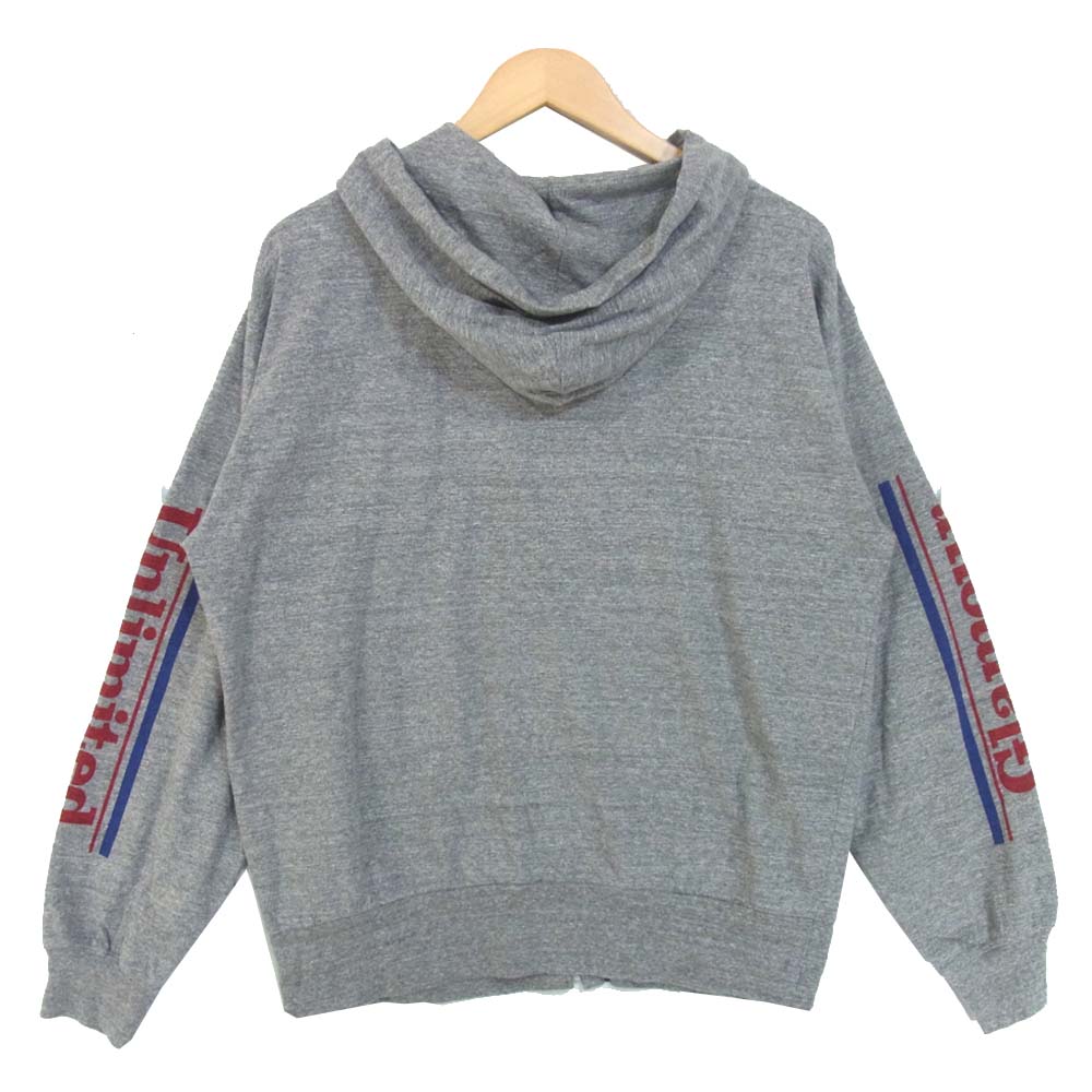 HYSTERIC GLAMOUR ヒステリックグラマー 02202CF02 HYS WORKS TEAM オーバーサイズ パーカー チャコール系 M【美品】【中古】
