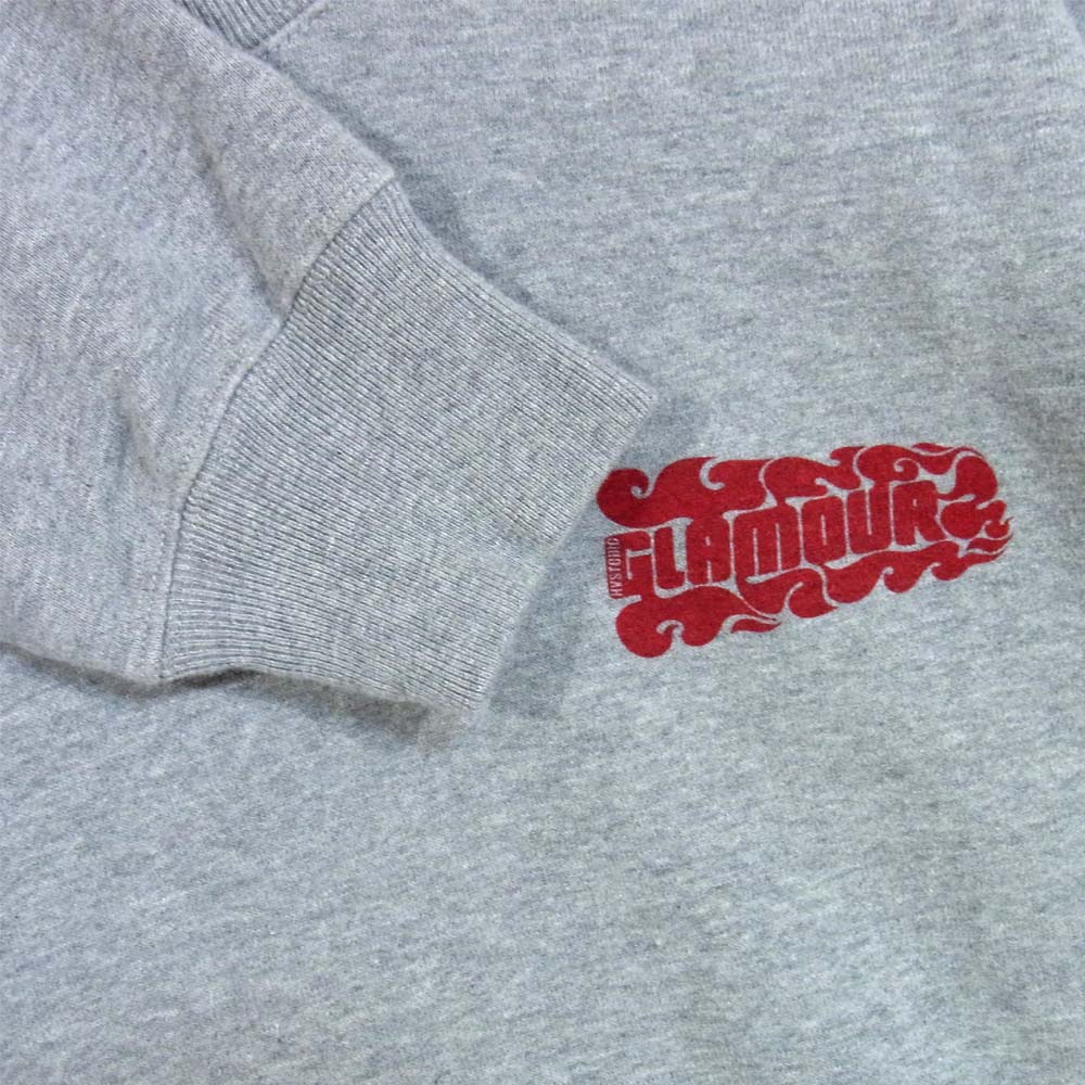 HYSTERIC GLAMOUR ヒステリックグラマー 02203CS14 VIXEN GIRL スウェット グレー系 M【美品】【中古】
