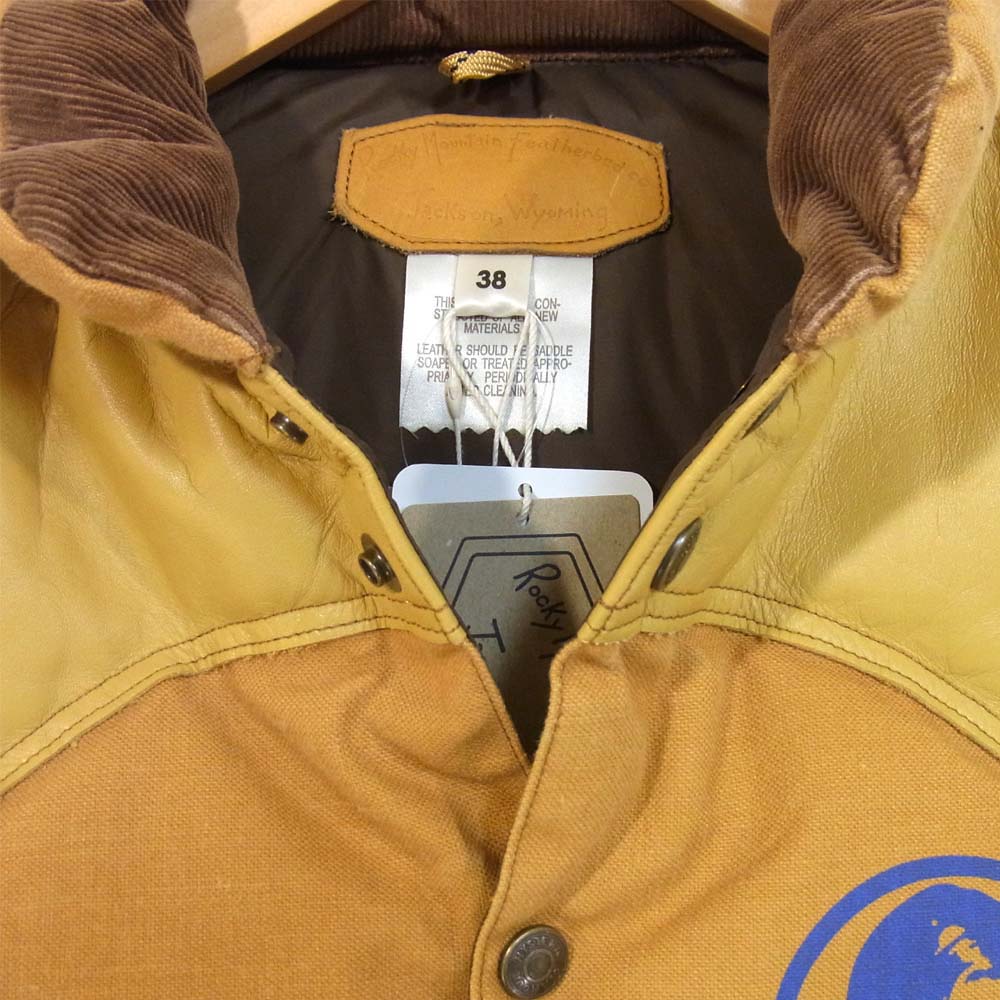 HYSTERIC GLAMOUR ヒステリックグラマー 20AW 02203AV01 ×Rocky Mountain Featherbed ロッキーマウンテン ランチ ダウンベスト ブラウン系 M【新古品】【未使用】【中古】