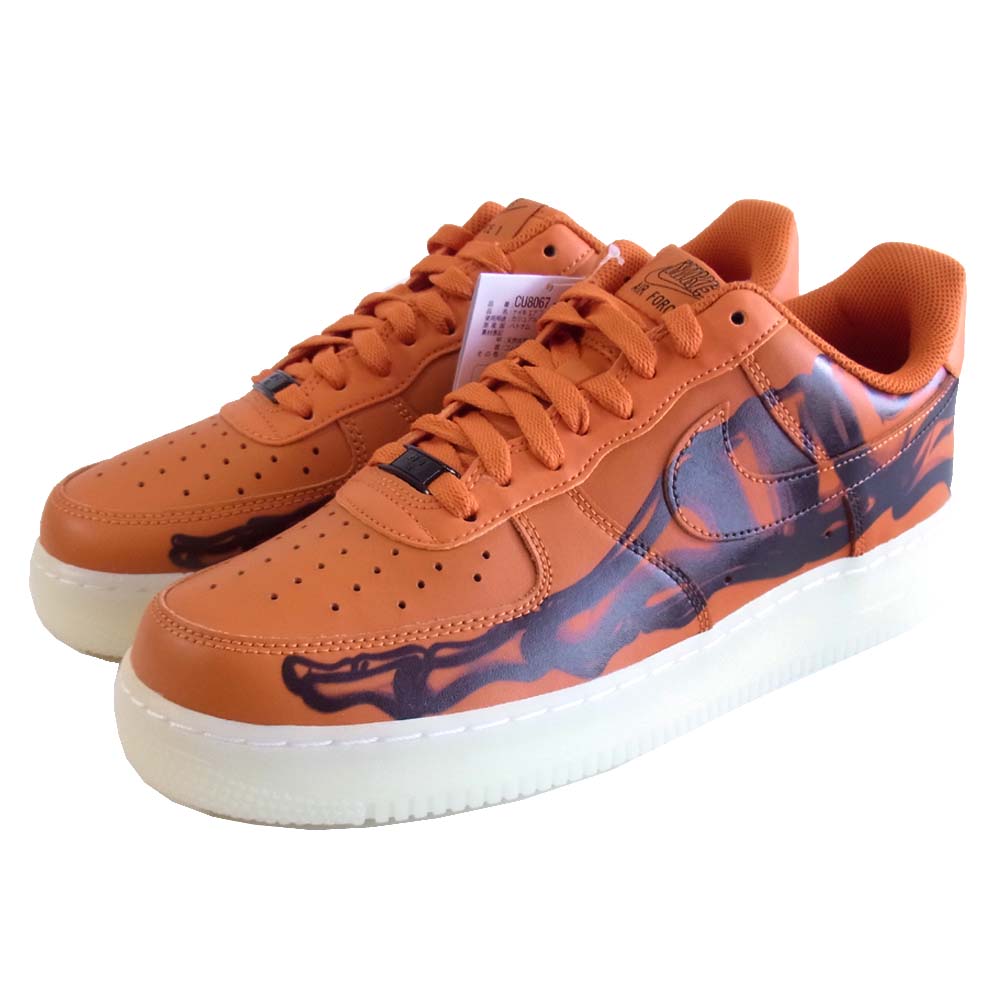 NIKE ナイキ 国内正規品 CU8067-800 ナイキ AIR FORCE 1 SKELTON ORANGE スケルトン オレンジ系 27.5㎝【新古品】【未使用】【中古】