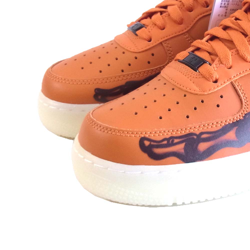 NIKE ナイキ 国内正規品 CU8067-800 ナイキ AIR FORCE 1 SKELTON ORANGE スケルトン オレンジ系 27.5㎝【新古品】【未使用】【中古】
