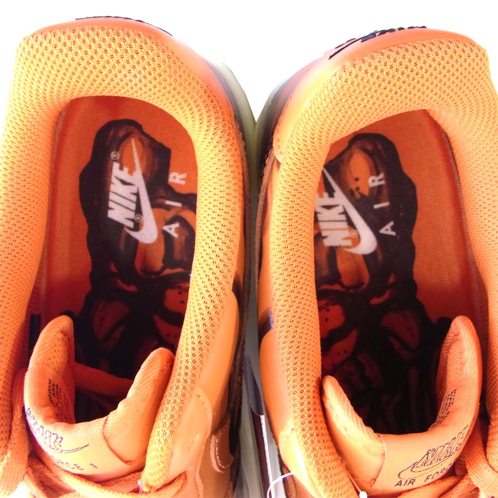 NIKE ナイキ 国内正規品 CU8067-800 ナイキ AIR FORCE 1 SKELTON ORANGE スケルトン オレンジ系 27.5㎝【新古品】【未使用】【中古】