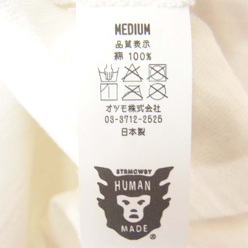 HUMAN MADE ヒューマンメイド T SHIRT 2012 プリント Tシャツ ホワイト系 M【中古】