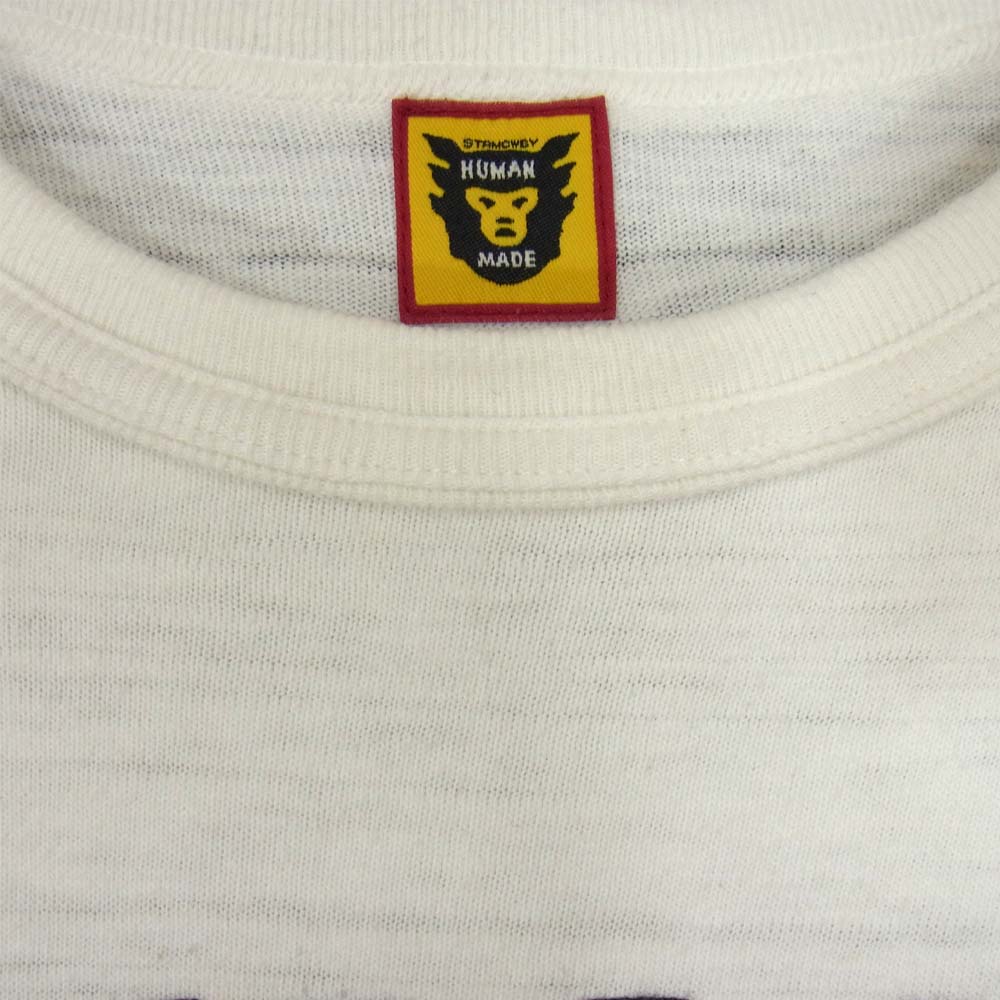 HUMAN MADE ヒューマンメイド DRY ALLS バード プリント Tシャツ ホワイト系 M【中古】
