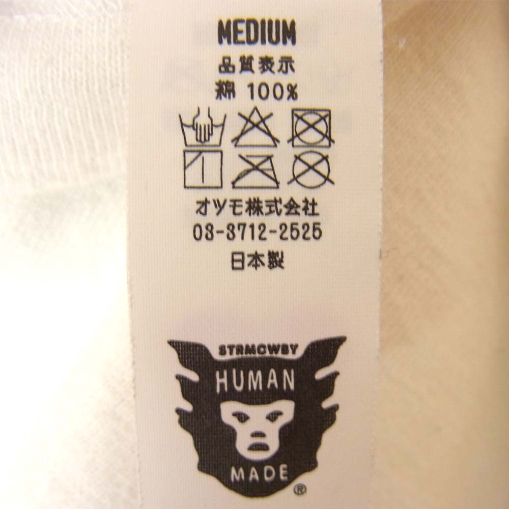 HUMAN MADE ヒューマンメイド DRY ALLS バード プリント Tシャツ ホワイト系 M【中古】