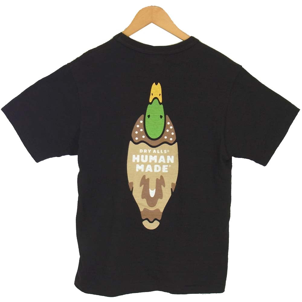 HUMAN MADE ヒューマンメイド DRY ALLS バード プリント Tシャツ チャコール系 M【中古】