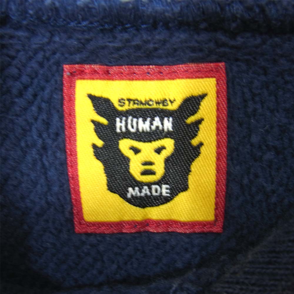 HUMAN MADE ヒューマンメイド Pizza Hoodie プルオーバー パーカー ネイビー系 M【中古】