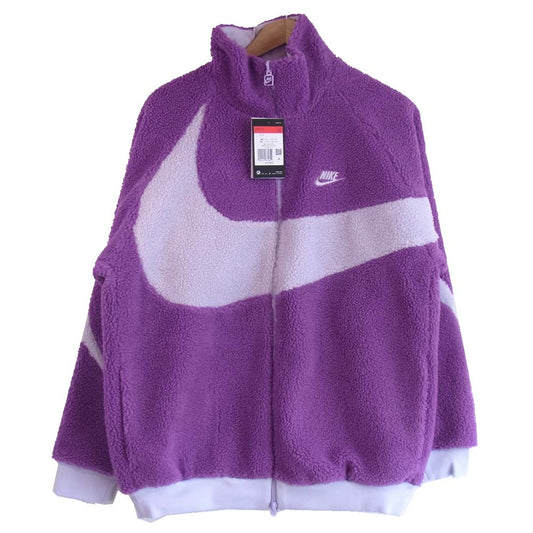 NIKE ナイキ BQ6546-570  BIG SWOOSH BOA FULL ZIP JACKET ビッグスウォッシュ ボア パープル系 L【新古品】【未使用】【中古】