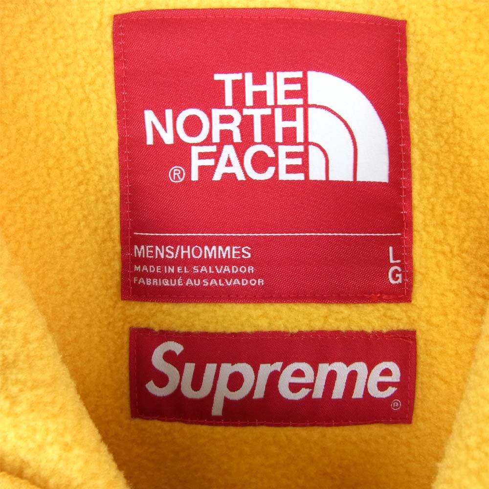 Supreme シュプリーム 19SS NA11903I   × ノースフェイス THE NORTH FACE 19SS ARC DENALI JACKET デナリ ジャケット イエロー系 ブラック系 L【新古品】【未使用】【中古】