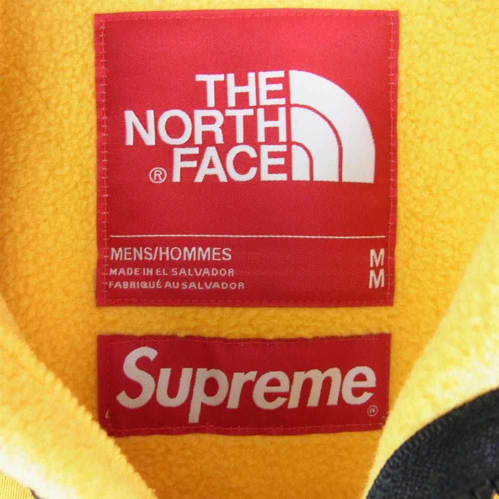 Supreme シュプリーム 19SS NA11903I  × ノースフェイス THE NORTH FACE 19SS ARC DENALI JACKET デナリ ジャケット イエロー系 ブラック系 M【新古品】【未使用】【中古】