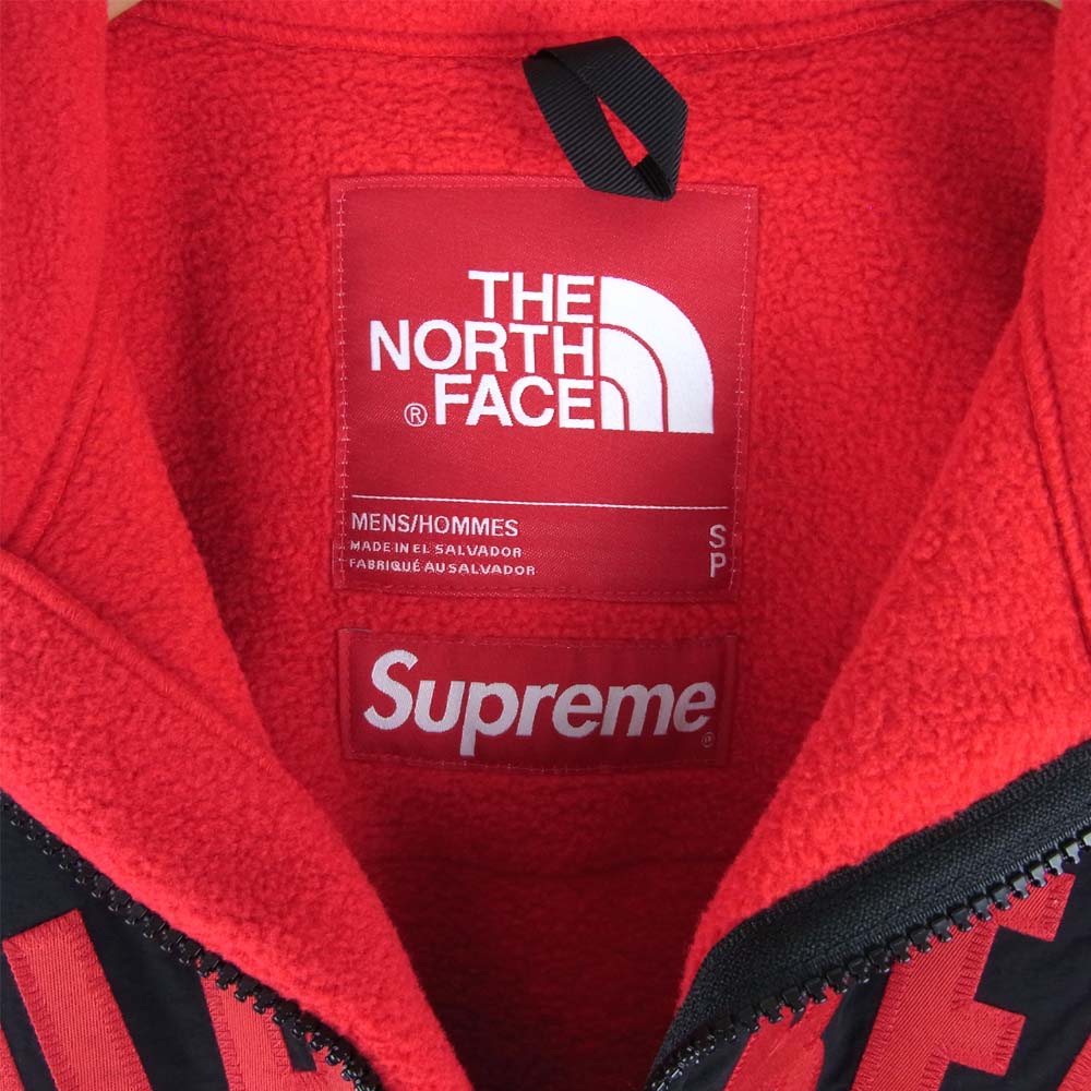 Supreme シュプリーム 19SS NA11903I   × ノースフェイス THE NORTH FACE 19SS ARC DENALI JACKET デナリ ジャケット レッド系 ブラック系 S【新古品】【未使用】【中古】