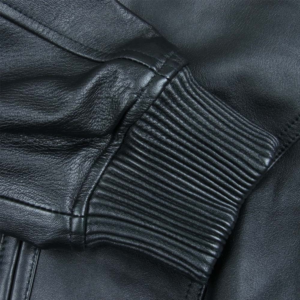 Supreme シュプリーム 18ss Studded Arc Logo Leather Jacket  スタッズ アーチロゴ レザー ジャケット ブラック系 M【美品】【中古】