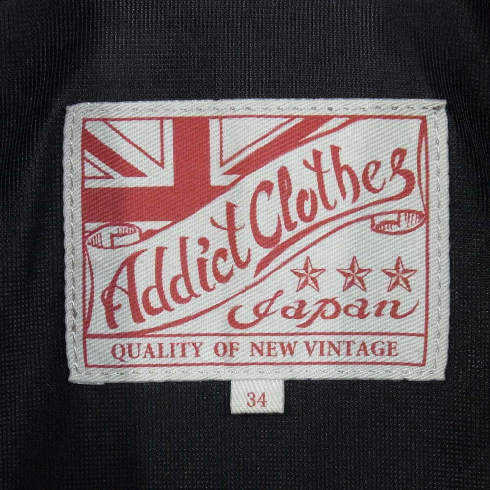 ADDICT CLOTHES アディクトクローズ AD-03 BRITISH ASYMMETRY JACKET ネイビー系 34【中古】