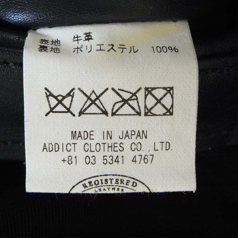 ADDICT CLOTHES アディクトクローズ AD-03 BRITISH ASYMMETRY JACKET ネイビー系 34【中古】