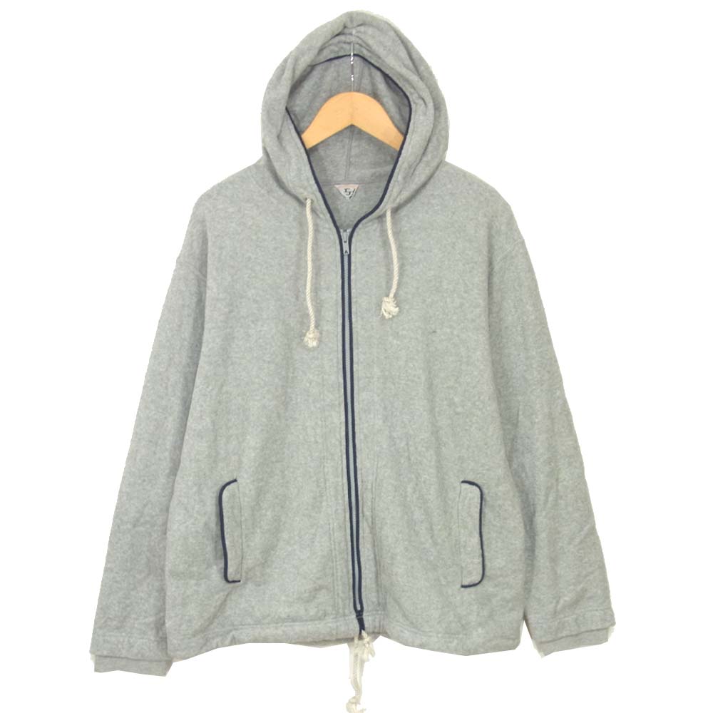 FilMelange フィルメランジェ BONNIE パイル ジップ パーカー グレー系 5【中古】