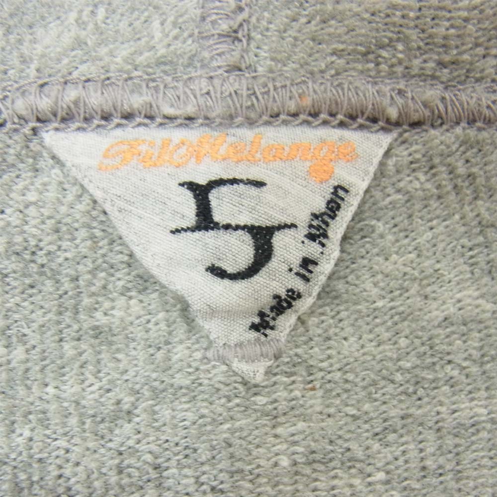 FilMelange フィルメランジェ BONNIE パイル ジップ パーカー グレー系 5【中古】