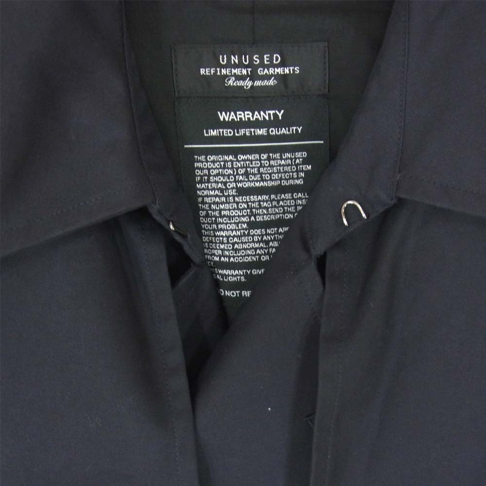 UNUSED アンユーズド 11AW US0544 trench coat トレンチコート ブラック系【中古】
