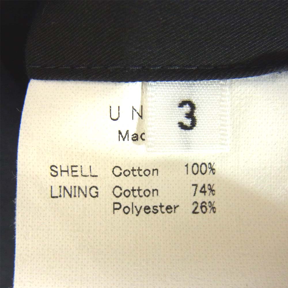 UNUSED アンユーズド 11AW US0544 trench coat トレンチコート ブラック系【中古】
