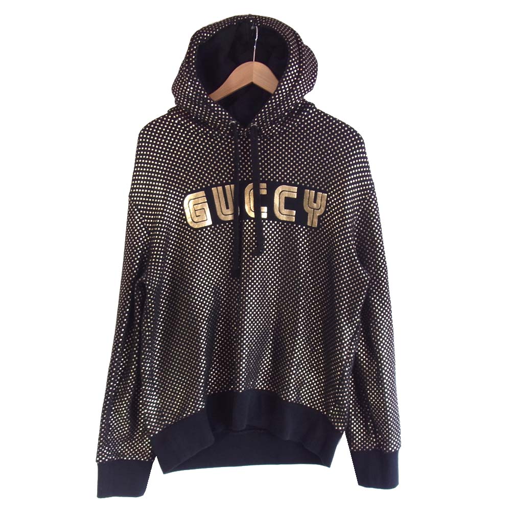 GUCCI グッチ 18AW 国内正規品 SEGAフォント GUCCＹ ロゴ 星柄 イタリア製 ブラック系 M【中古】