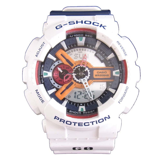 カシオ ジーショック GA-110PS-7AJR エヴァンゲリオン 綾波レイ プラグスーツモデル ホワイト系【新古品】【未使用】【中古】