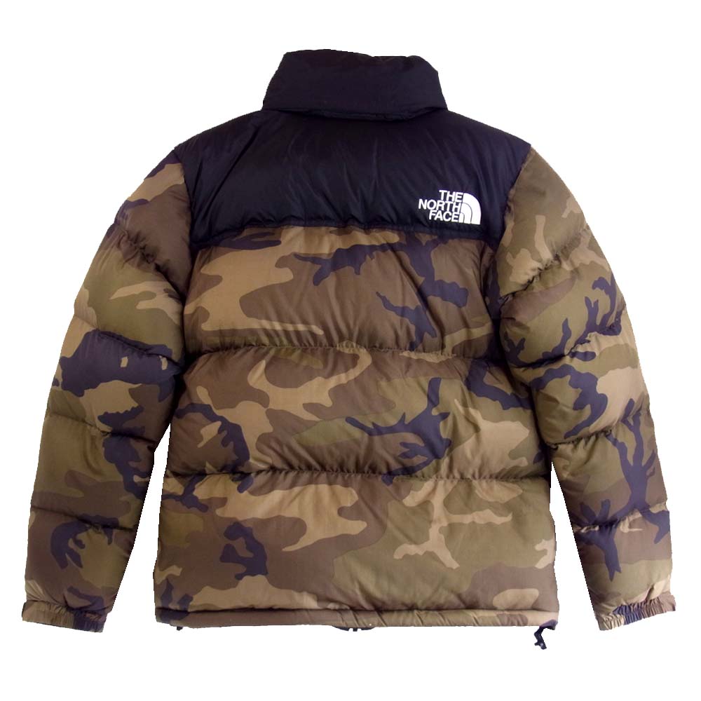 ザノースフェイス ND91842 Nuptse Jacket ヌプシ ウッドランド カモ カーキ系 M【新古品】【未使用】【中古】