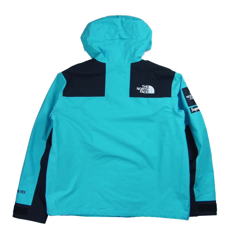 Supreme シュプリーム × ノースフェイス THE NORTH FACE 19SS Arc Logo Mountain Parka アーチロゴ マウンテンパーカー ゴアテックス ジャケット ブルー系 ブラック系 L【中古】