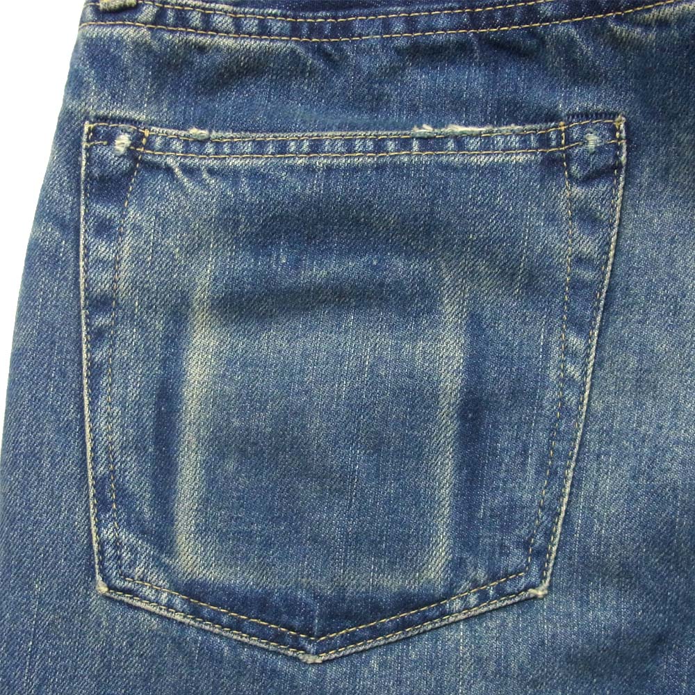 HYSTERIC GLAMOUR ヒステリックグラマー 0243AP17 SP加工 デニム リメイク 加工 スリム ストレート インディゴブルー系 31inch【極上美品】【中古】