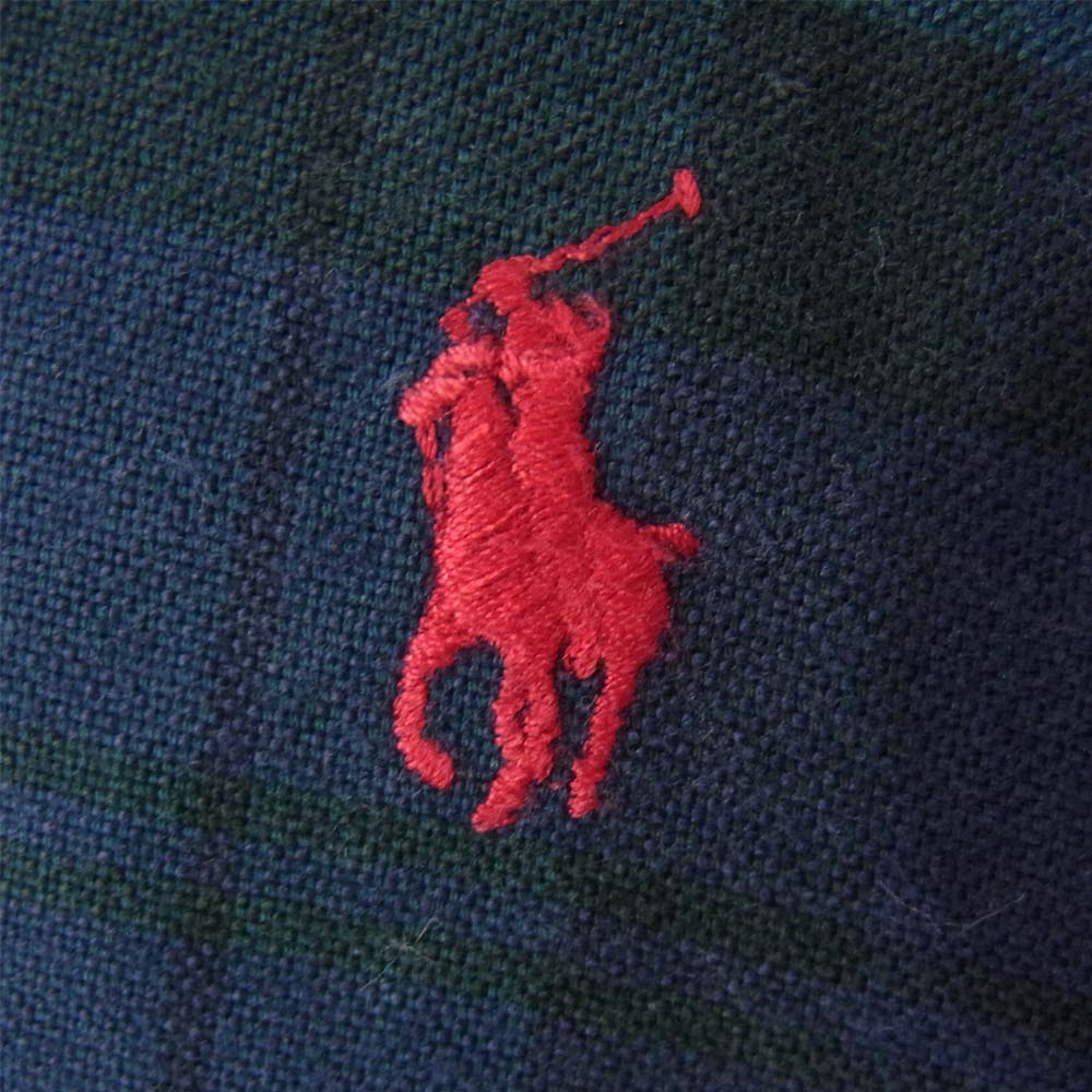 RALPH LAUREN ラルフローレン ラルフローレン ボタンダウン チェック シャツ ネイビー系 6【中古】