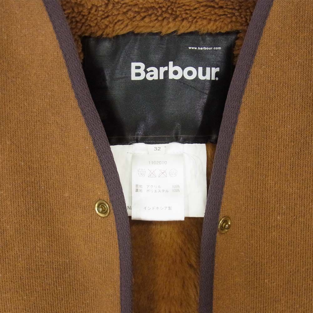 Barbour バブアー 1102010 ウォーム パイル ライニング ブラウン系 32【中古】