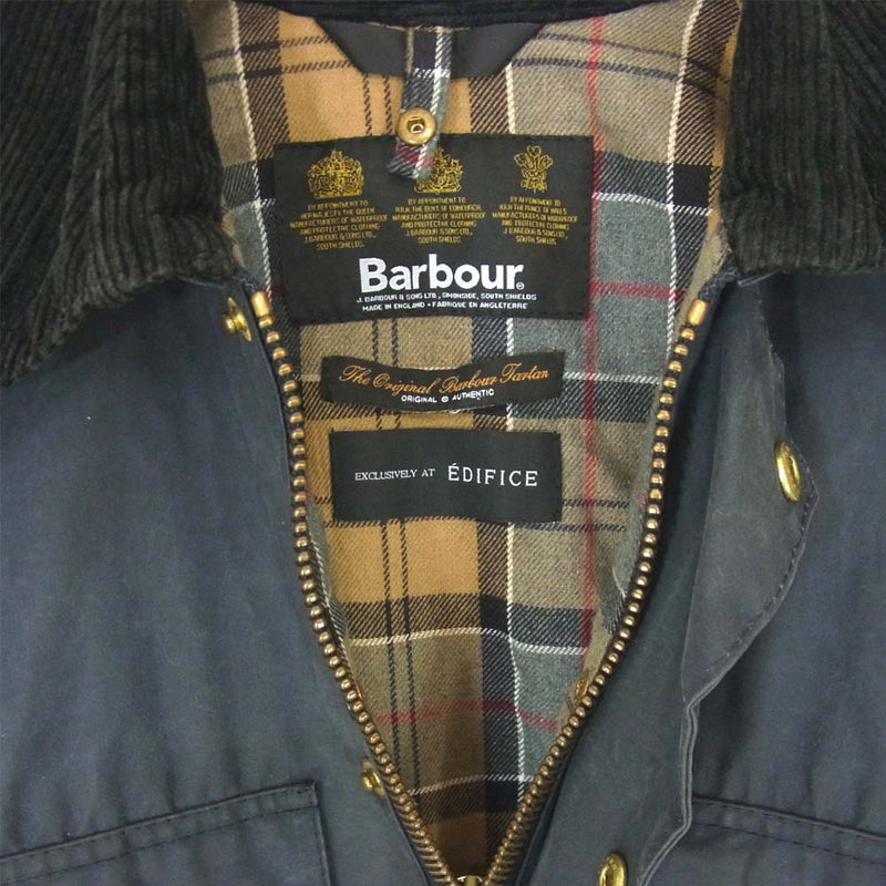 Barbour バブアー 1102002 英国製 Edifice別注 BEDALE ビデイル オイルド ジャケット グレー系【中古】